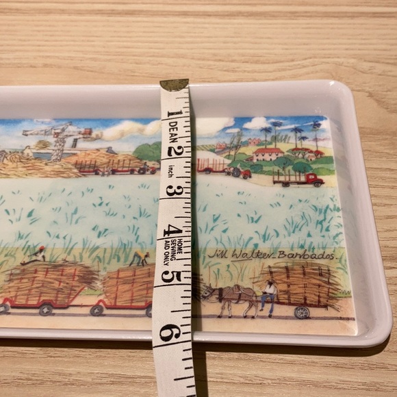 Melamine tray signed Jill Walker Barbados - Picture 11 of 11